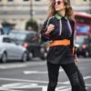 London Street Style of One the new Silk shirt, fashion project Silkline Mouhtaridis with Think Feel Discover at LFW Feb18