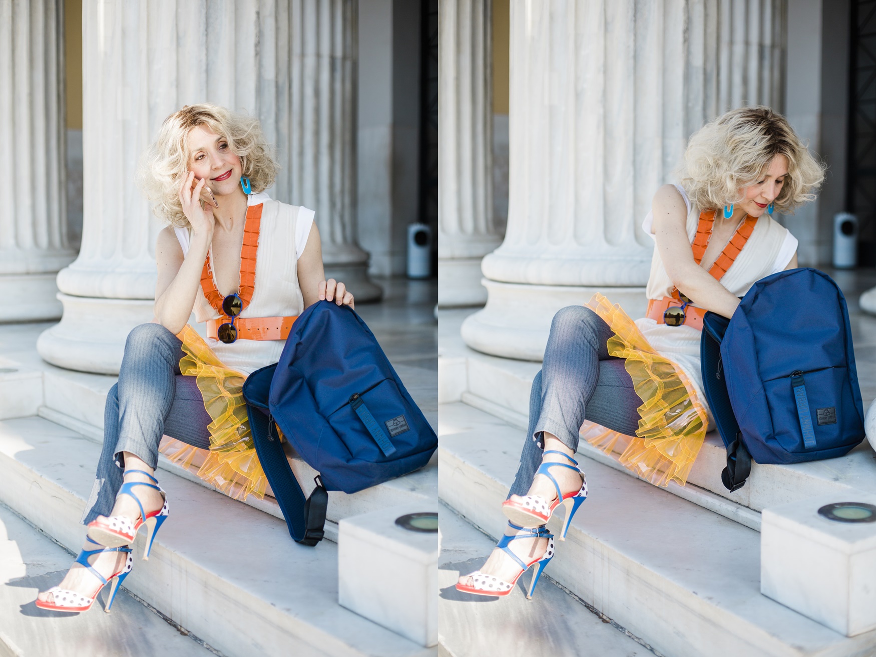 Johnny Urban recycled backpack, street style by Think Feel Discover
