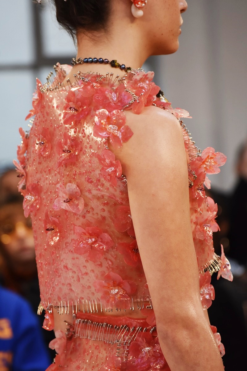 Sustainable luxry fashion by Mata Durikovic. Bioluxury catwalk by the Slovak Fashion Council in collaboration with fashion Scout at LFW23.