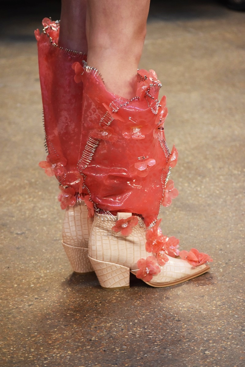 Sustainable luxry fashion by Mata Durikovic. Bioluxury catwalk by the Slovak Fashion Council in collaboration with fashion Scout at LFW23.