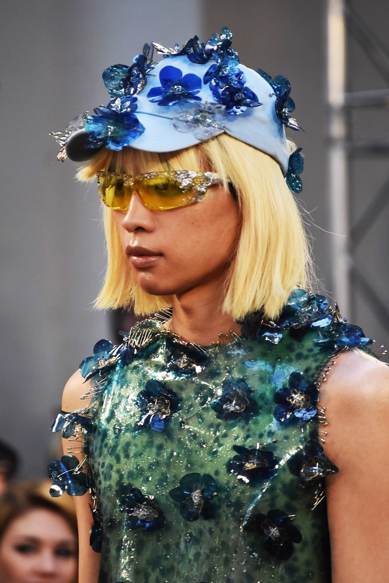 Sustainable luxry fashion by Mata Durikovic. Bioluxury catwalk by the Slovak Fashion Council in collaboration with fashion Scout at LFW23.