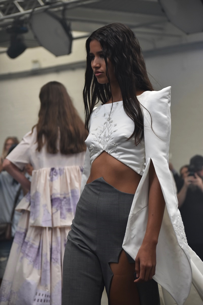 Amy Lou Clunes graduate collection, Northumbria Fashion University during the Graduate Fashion Week 2023 at the Old Truman Brewery.
