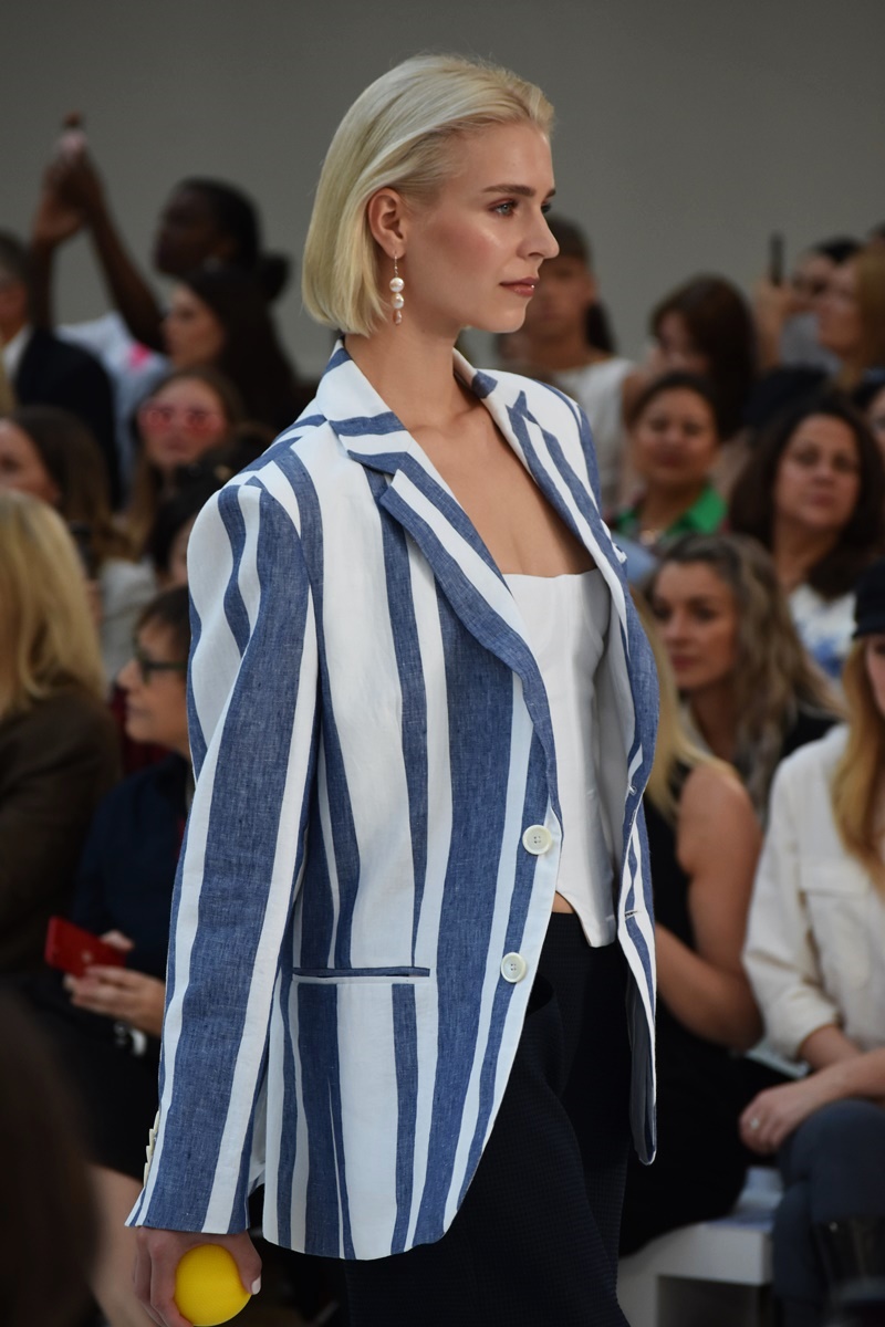 Paul Costelloe jackets, Spring/Summer 2024 during the London Fashion Week September 2023 at the Royal Horticultural Halls, Lindley Hall.