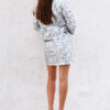 Silver Metallic Mini Skirt Trend