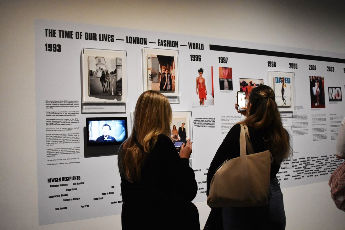 Rebel 30 Years of London Fashion Week, BFC NEWGEN exhibition sponsored by Alexander McQueen, Design Museum, London Fashion Week 2024.