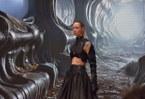 Hong Kong Fashion show during the London Fashion week 2025 by Fashion Scout London in Shorreditch.