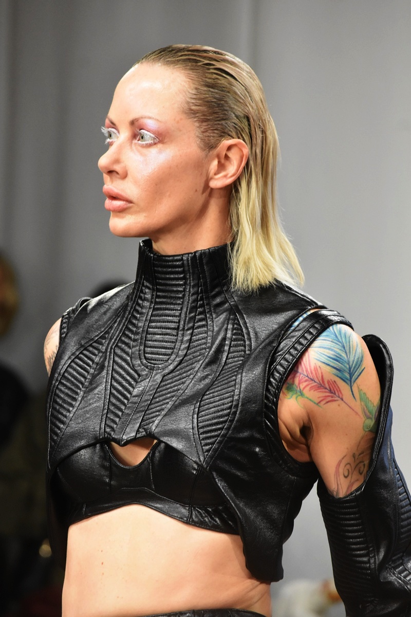 Hong Kong Fashion show, Angus Tsui at London Fashion Week 2025 by Fashion Scout London, Think-Feel-Discover catwalk photography.