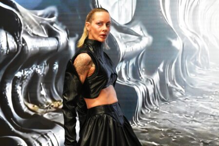 Hong Kong Fashion show, Angus Tsui at London Fashion Week 2025 by Fashion Scout London, Think-Feel-Discover catwalk photography.