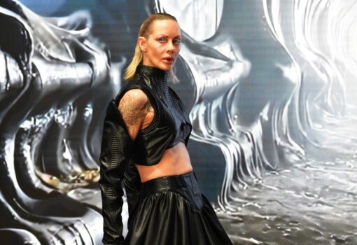 Hong Kong Fashion show, Angus Tsui at London Fashion Week 2025 by Fashion Scout London, Think-Feel-Discover catwalk photography.