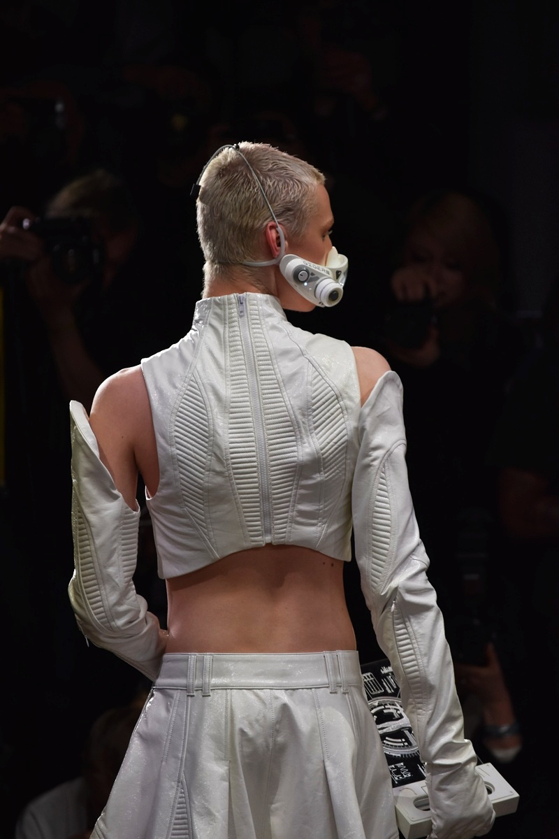 Hong Kong Fashion show, Angus Tsui catwalk, London Fashion Week 2025 by Fashion Scout London in Shorreditch.