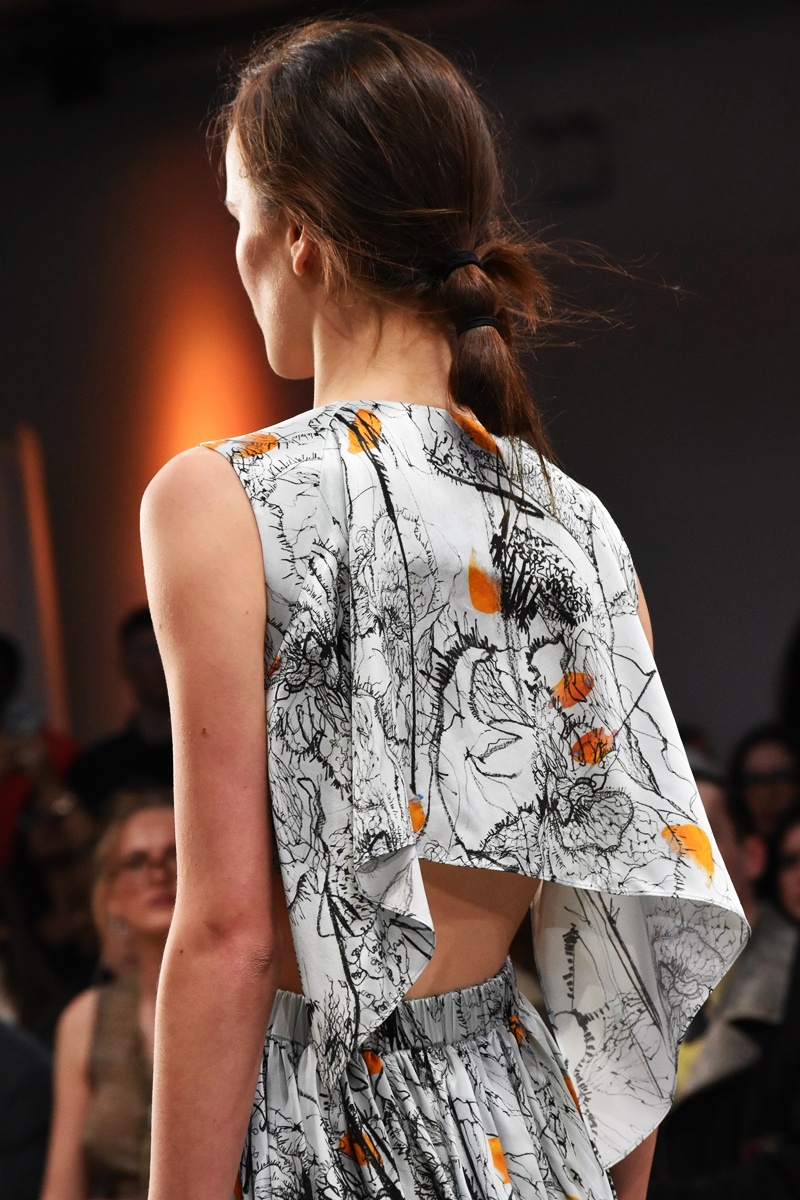 London Fashion Week February 2025, Tifaret AW25 Fashion Show at Protein Studios, Photo by Think-Feel-Discover, silk dress