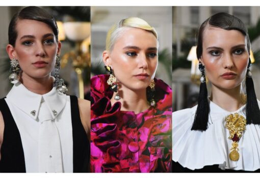 Paul Costelloe London Fashion Week, Autumn/Winter 2025 catwalk show at the Waldorf Aldwych London.