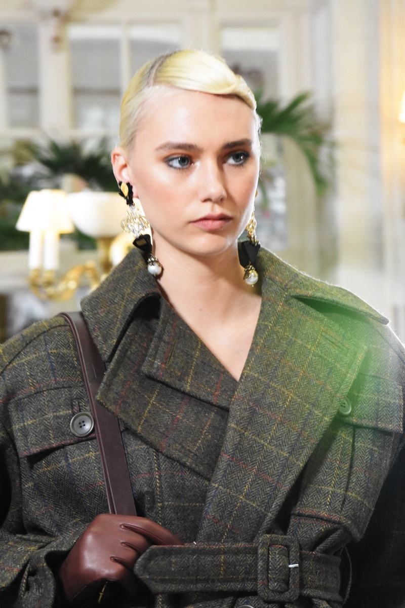 Paul Costelloe London Fashion Week, Autumn/Winter 2025 catwalk show at the Waldorf Aldwych London, equestrian elegance.