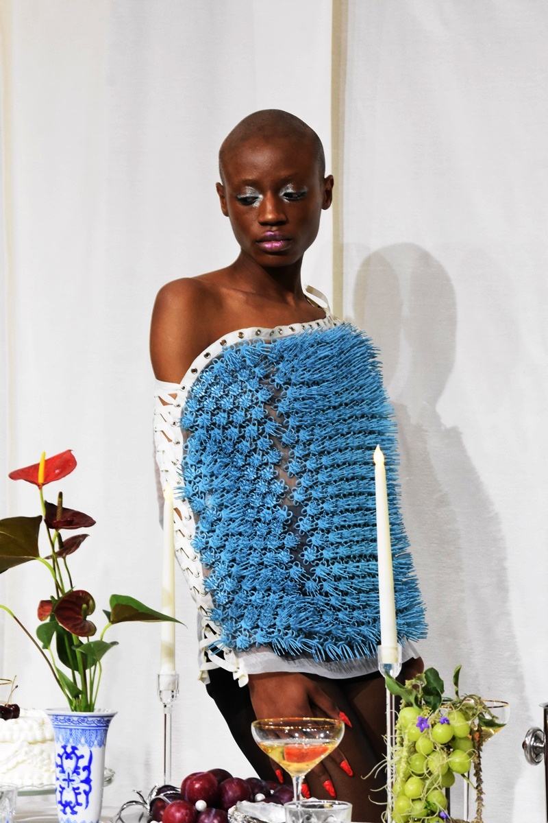 Ray Chu AW25 presentation at the London Fashion Week February 2025, photo by Think-Feel-Discover.com