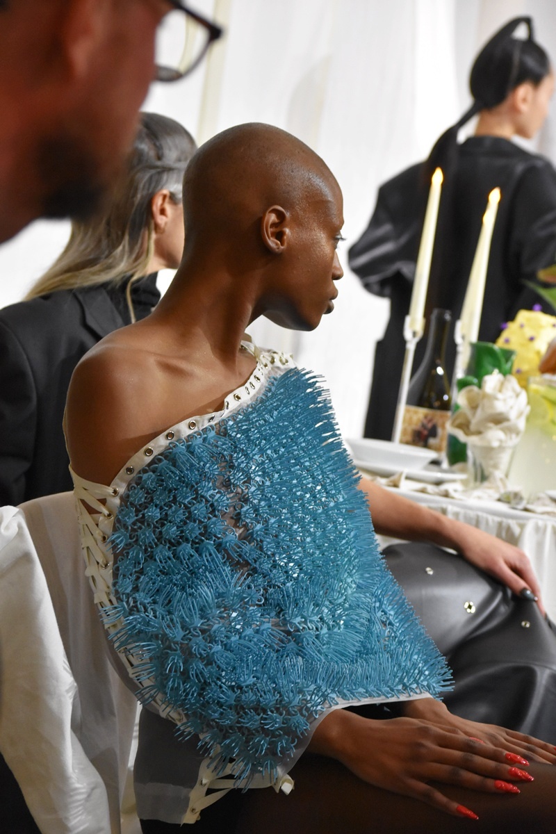 Ray Chu AW25 presentation at the London Fashion Week February 2025, photo by Think-Feel-Discover.com