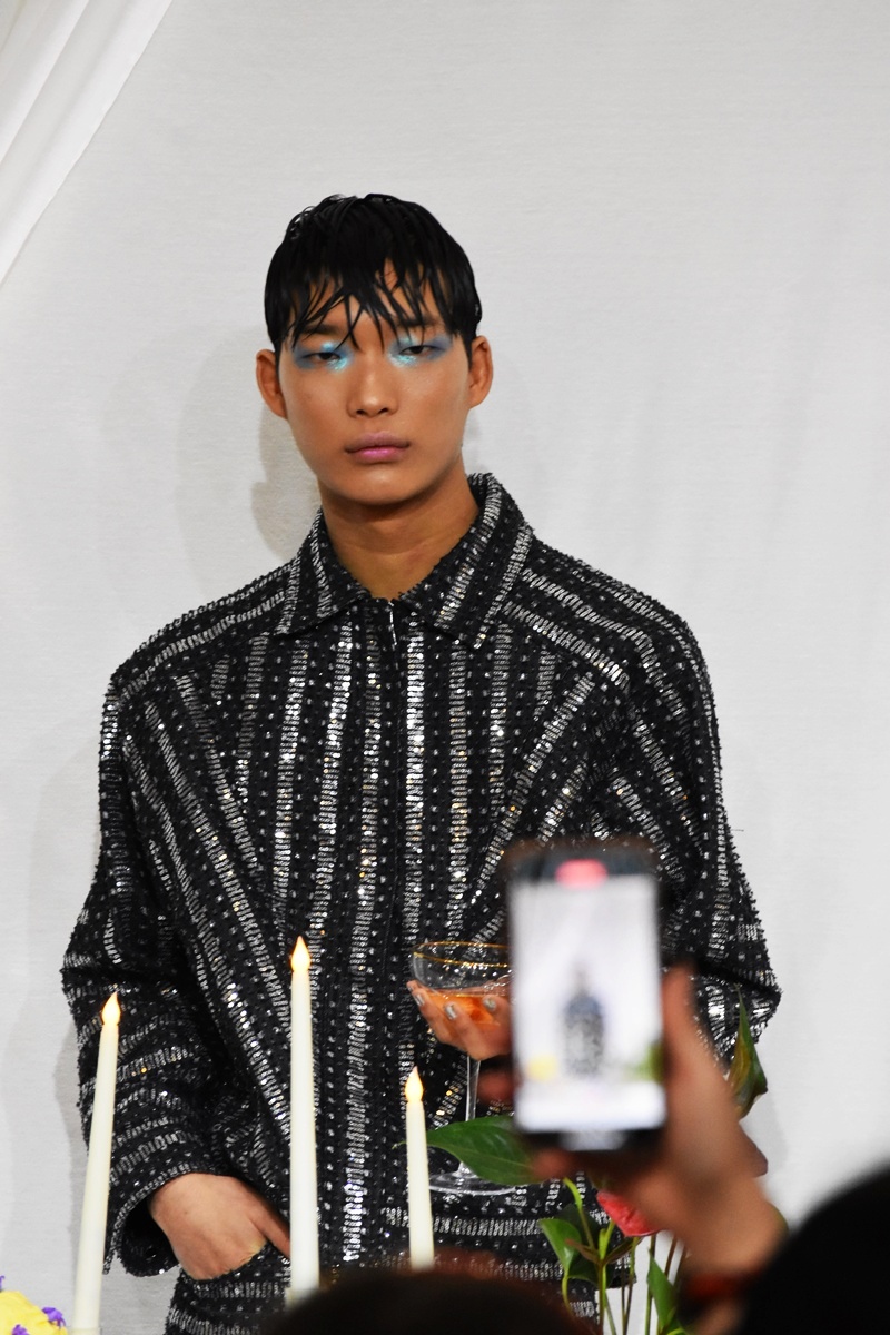 Ray Chu AW25 presentation at the London Fashion Week February 2025, photo by Think-Feel-Discover.com