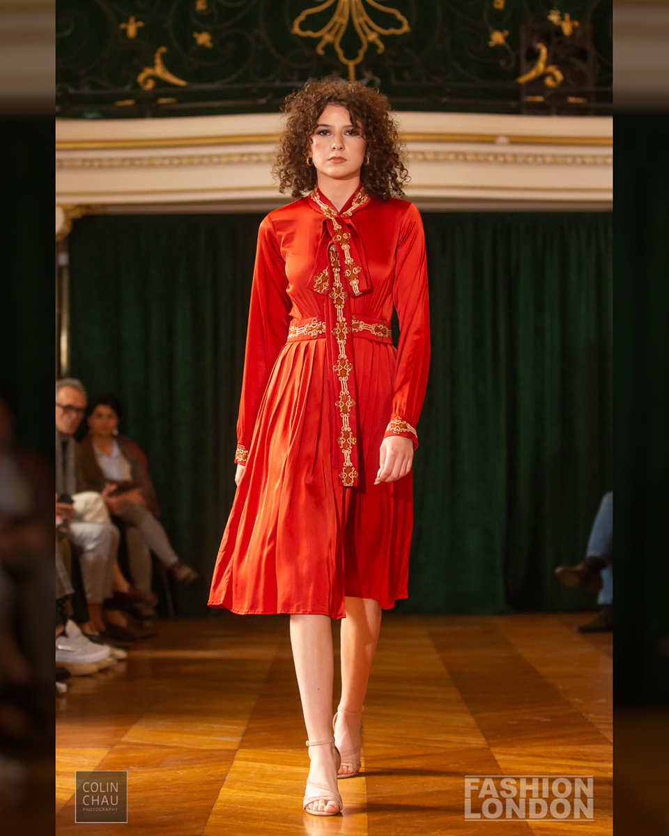 Meluhas Collection fashion show by Omar Mansoor at the Embassy of Pakistan in Paris for his Paris Fashion Week event.