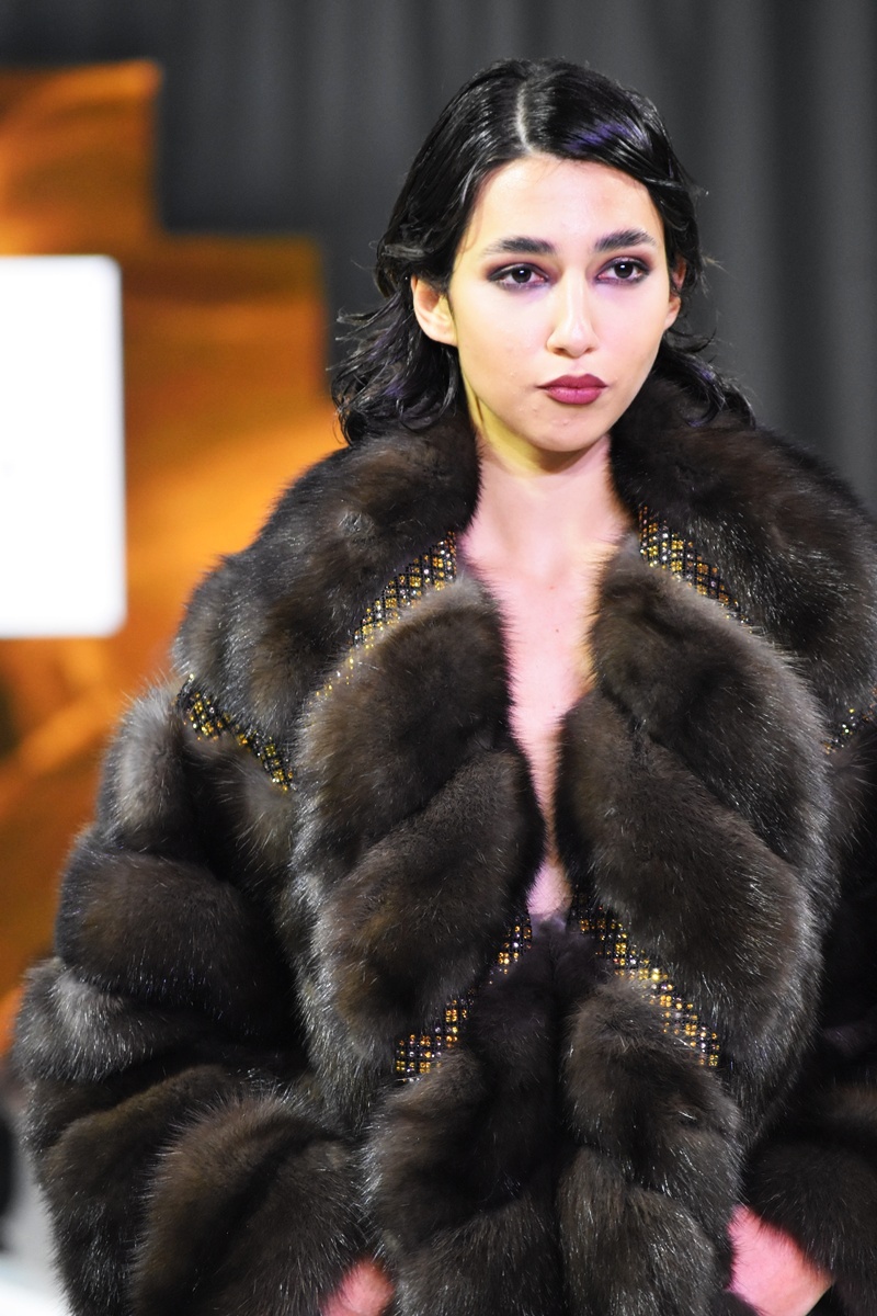 ALESSIO MOGNINI ITALY FURS, catwalk photo, fashion Gala at the celebration of 50 years Kastoria International Fur Fair 2025.