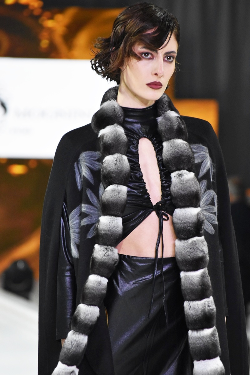 ALESSIO MOGNINI ITALY FURS, catwalk photo, fashion Gala at the celebration of 50 years Kastoria International Fur Fair 2025.