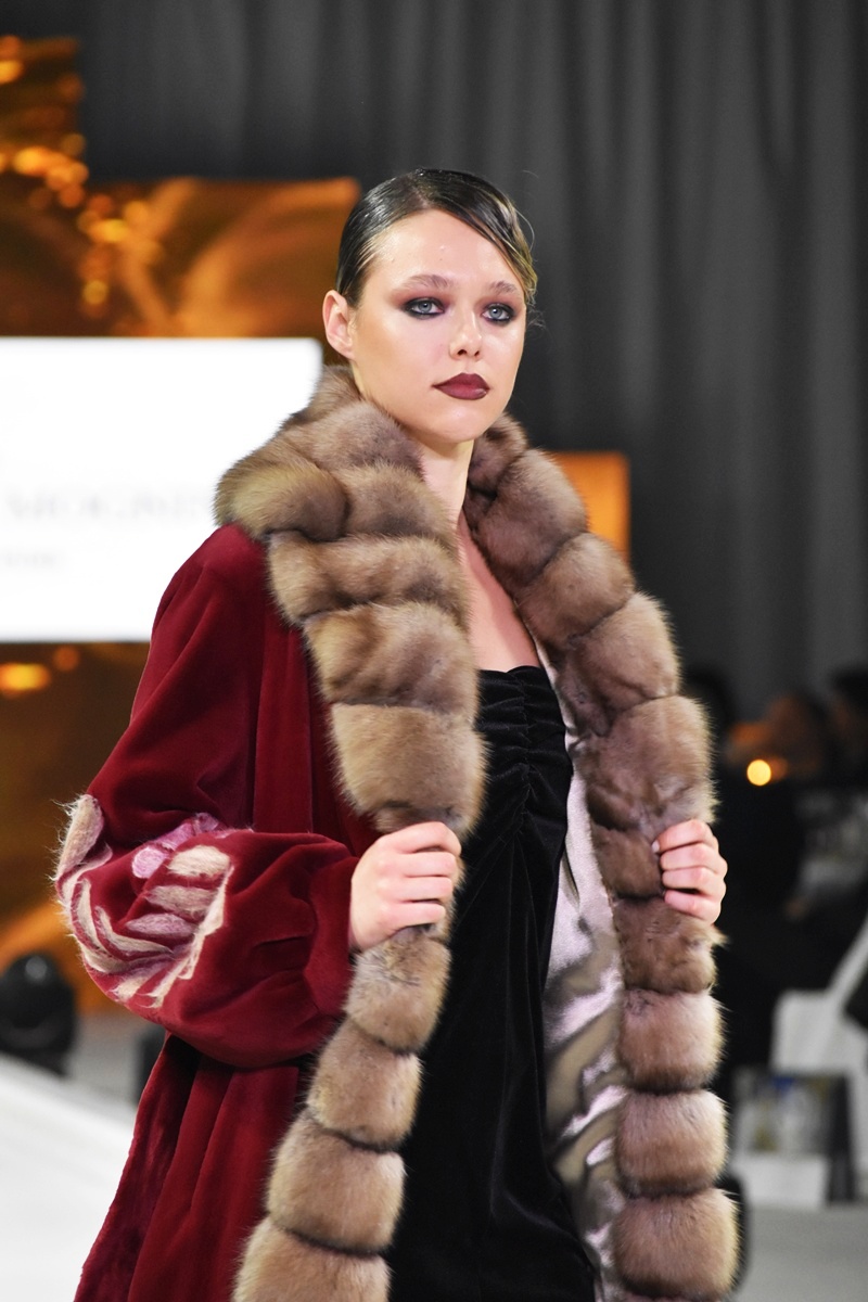 ALESSIO MOGNINI ITALY FURS, catwalk photo, fashion Gala at the celebration of 50 years Kastoria International Fur Fair 2025.