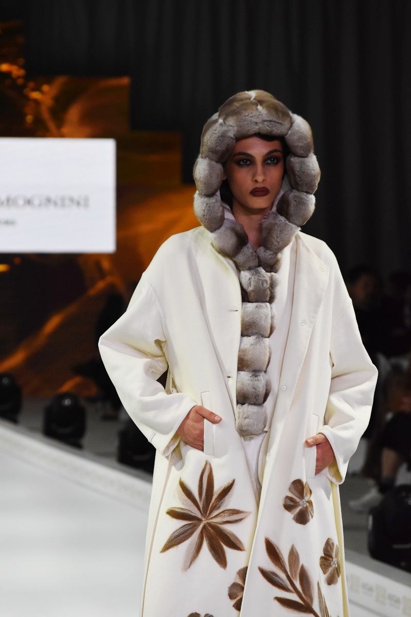 ALESSIO MOGNINI ITALY FURS, catwalk photo, fashion Gala at the celebration of 50 years Kastoria International Fur Fair 2025.