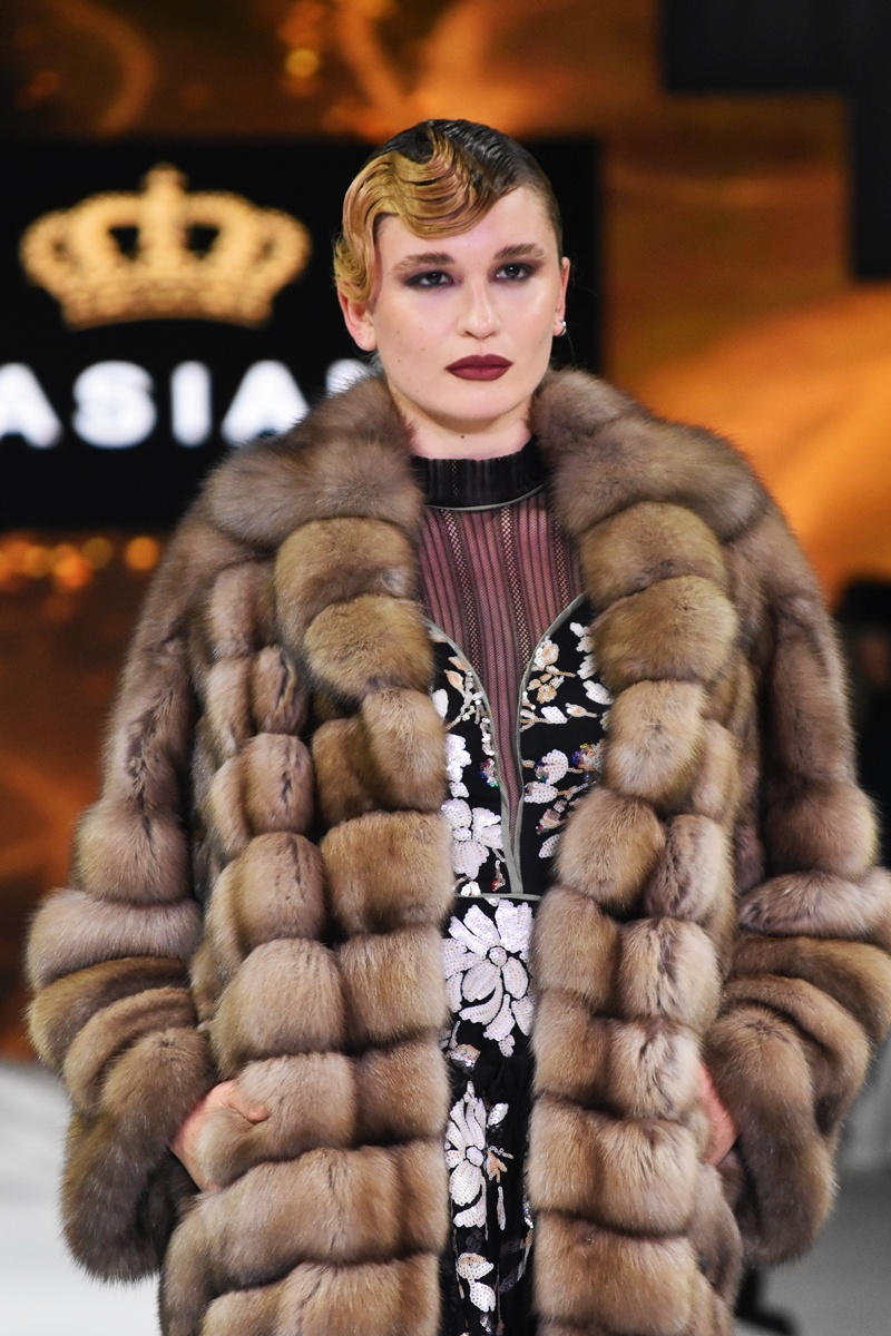 CASIANI, catwalk photo, fashion Gala at the celebration of 50 years Kastoria International Fur Fair 2025.