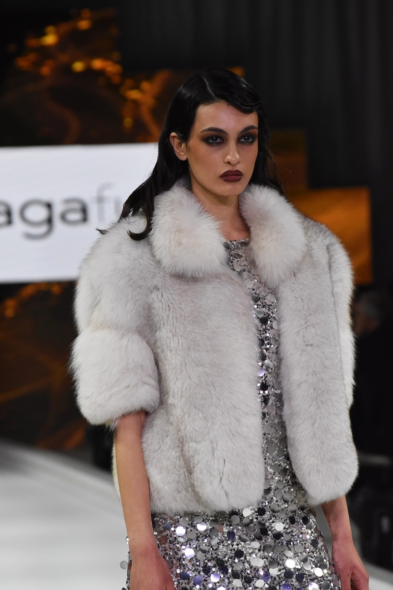 SAGA Furs at the Kastoria Greece Fur 2025, catwalk photo at the Fashion Gala.