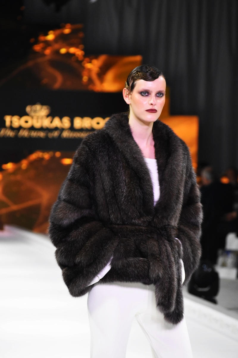 Tsoukas Bros fur design, Fashion Gala at the 50 years celebration of the Kastoria International Fur Fair 2025