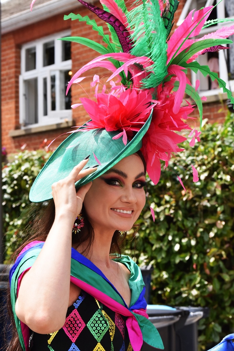 Royal Ascot hats Fashion 2025, Day 1, Ascot photos by Chrysanthi Kosmatou, Think-Feel-Discover.com accredited press of Royal Ascot 2025.