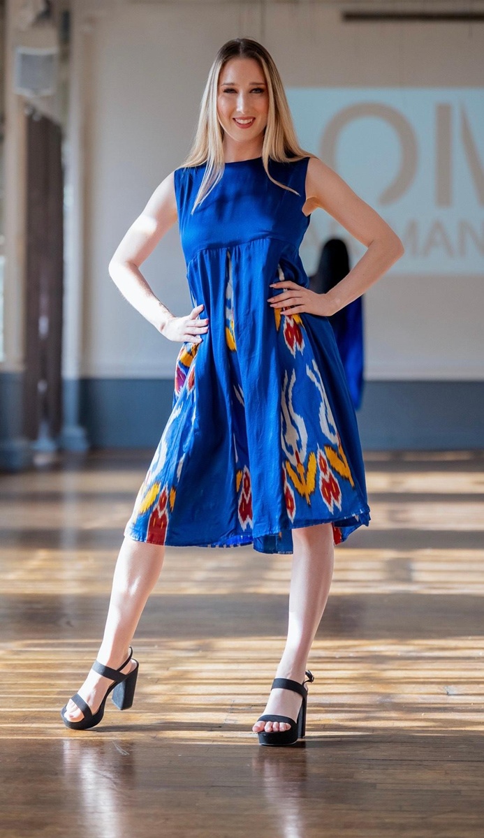 Omar Mansoor Lapis Lazuli Couture SS26 collection, fashion show in Paris.