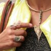Milan Fashion Week Street Style 2025 of Tina Kotsoni Jewellery by Think-Feel-Discover.com