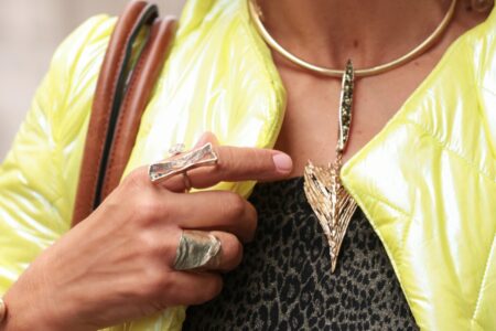 Milan Fashion Week Street Style 2025 of Tina Kotsoni Jewellery by Think-Feel-Discover.com