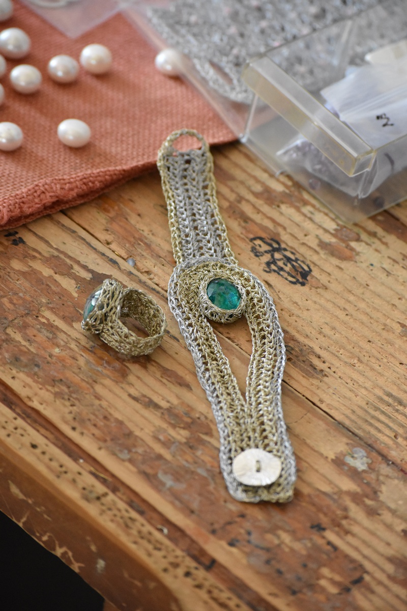 Studio in Athens of Vasso Galati, Handcrafted Jewellery designer