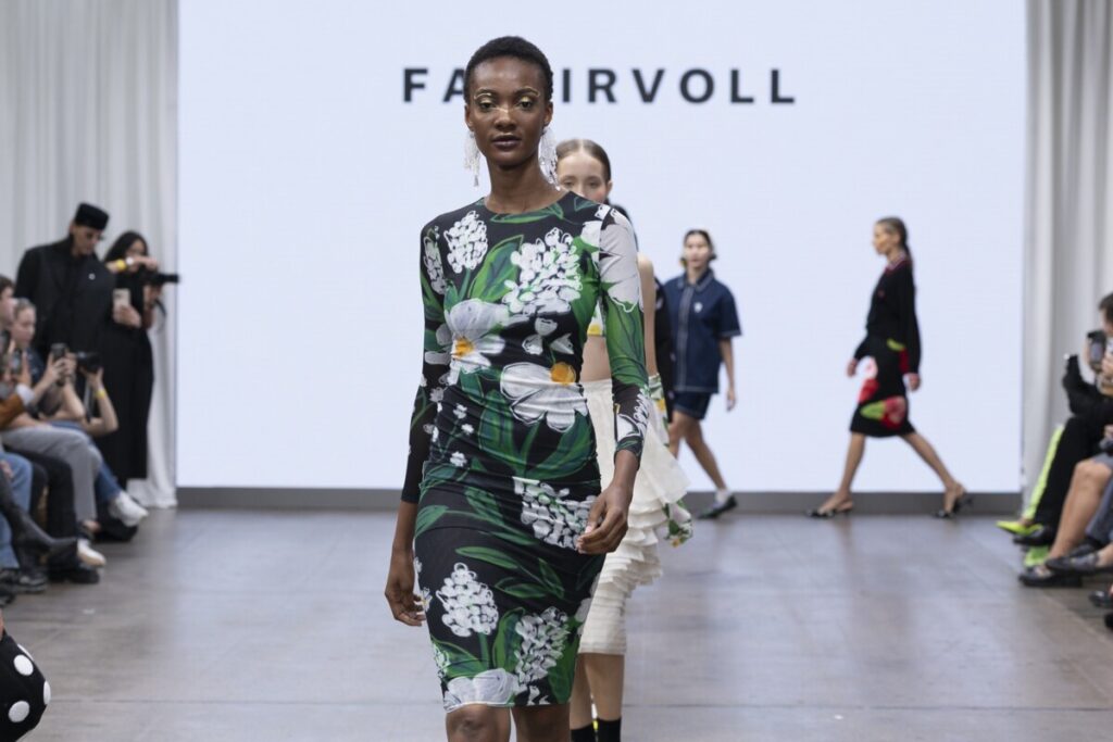 Fam Irvoll fashion show during the London Fashion Week September 2025 by Fashion Scout London and Black Pr