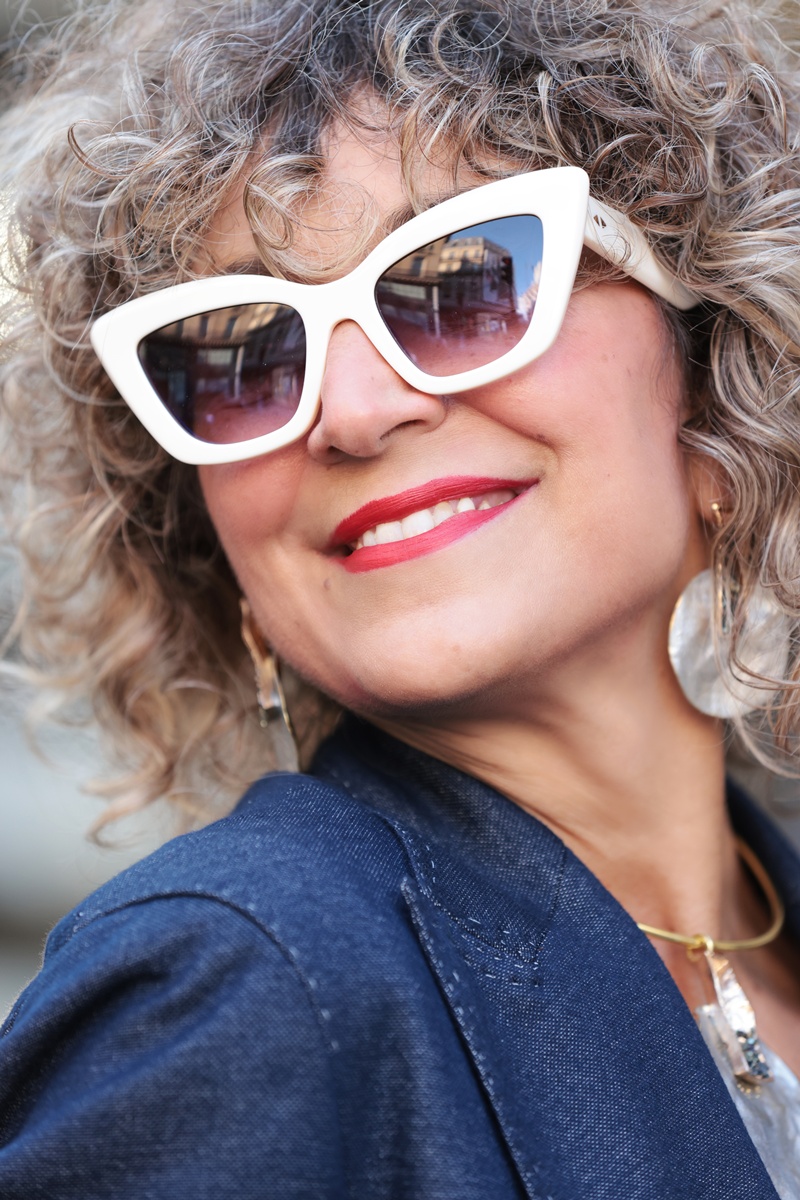 Statement Earrings by Tina Kotsoni, Best Every day Paris Street Style 2025 by Chrysanthi kosmatou, Think-Feel-Discover.com
