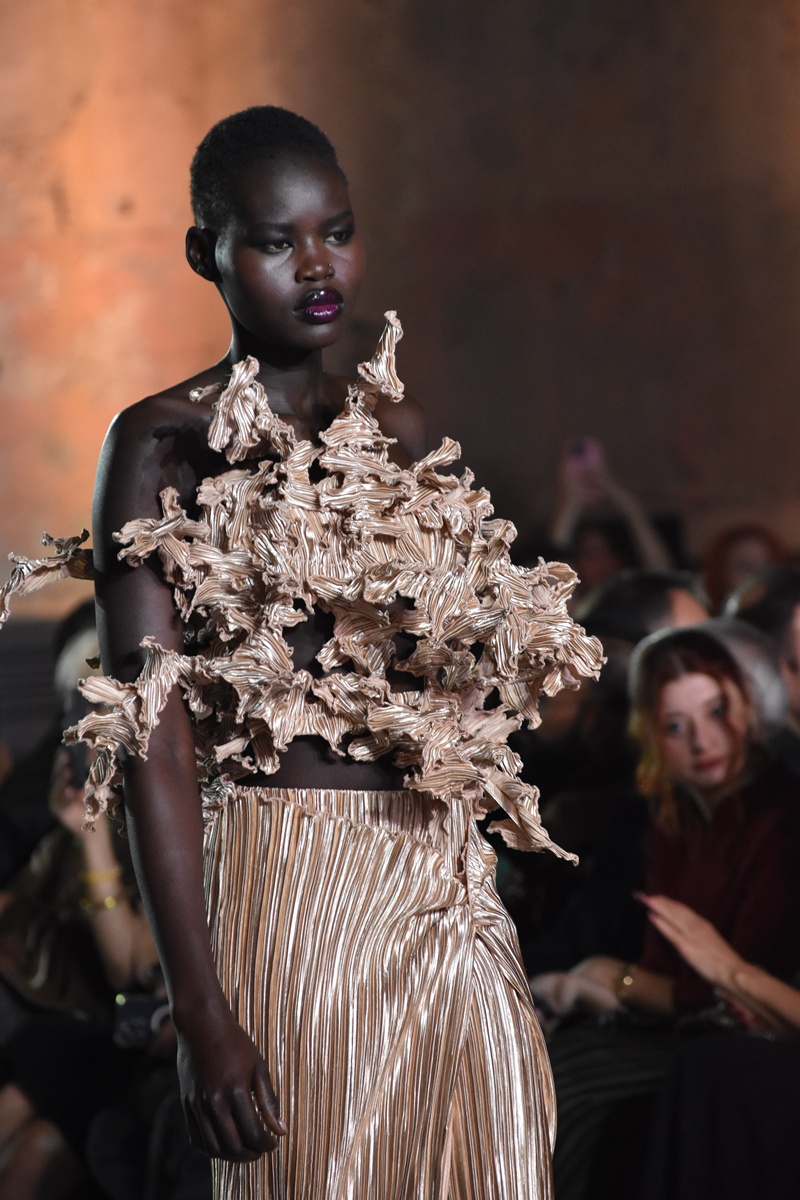 Daphne Valente fashion show during the Official Fashion Week in Athens, Greece.