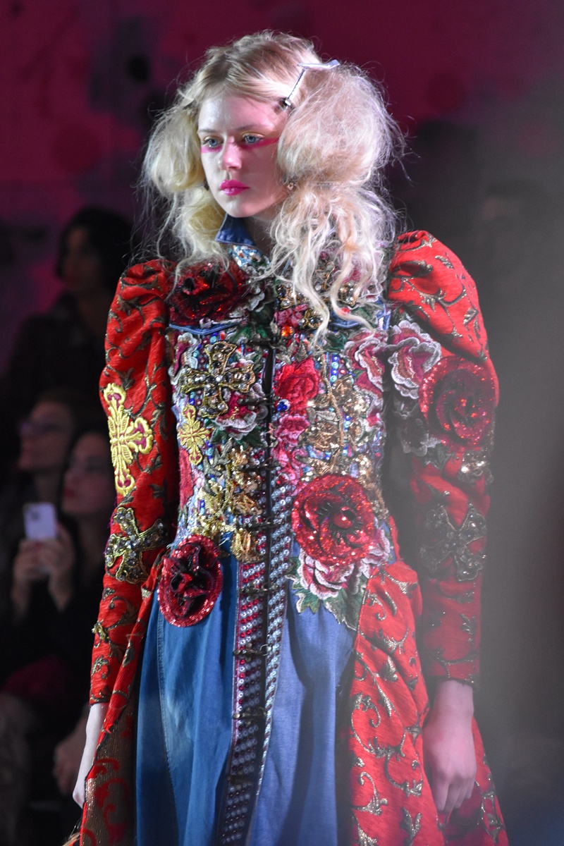 Dimitris Dassios collection at AFW37 fashion show at Kapnergostasio, Athens Greece.