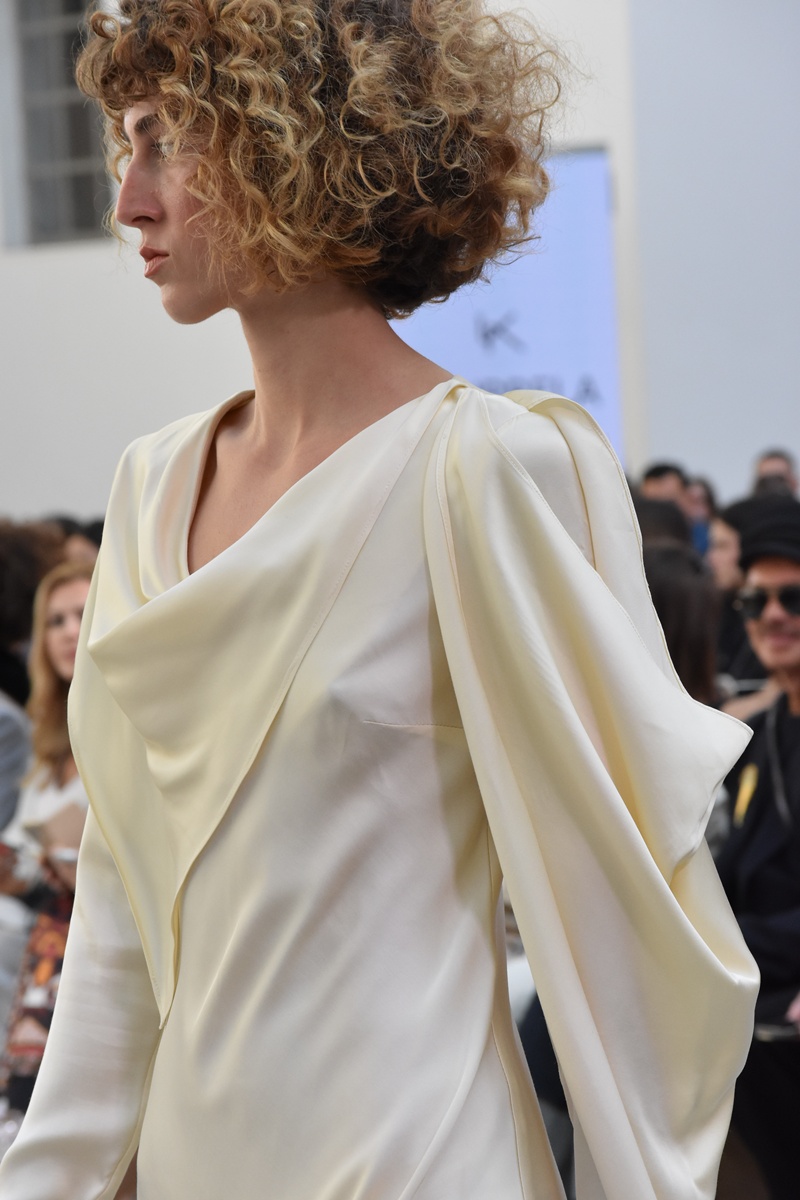 Ioanna Kourbela's fashion show during the Athens Fashion Week 2025 at Kapnergostasio, Athens, Greece.