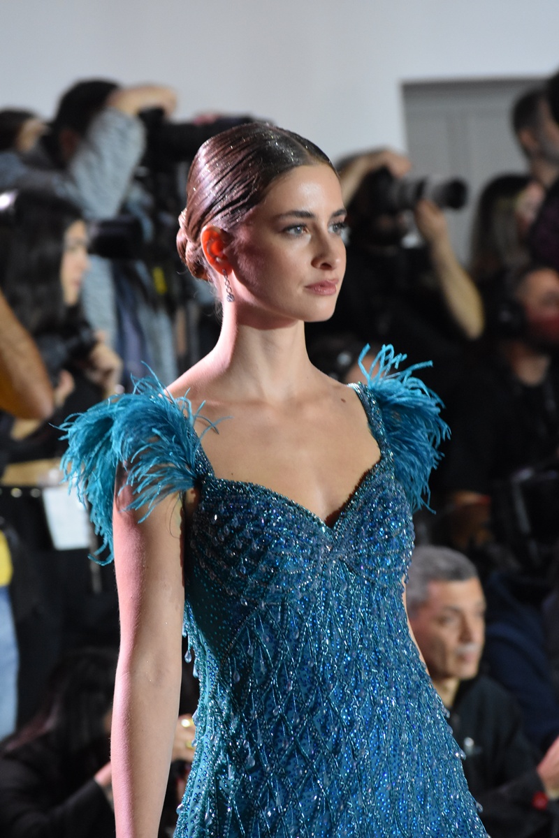 Olga Karaververis fashion show during the AFWOfficial at Kaponergostasio, Athens, Greece.