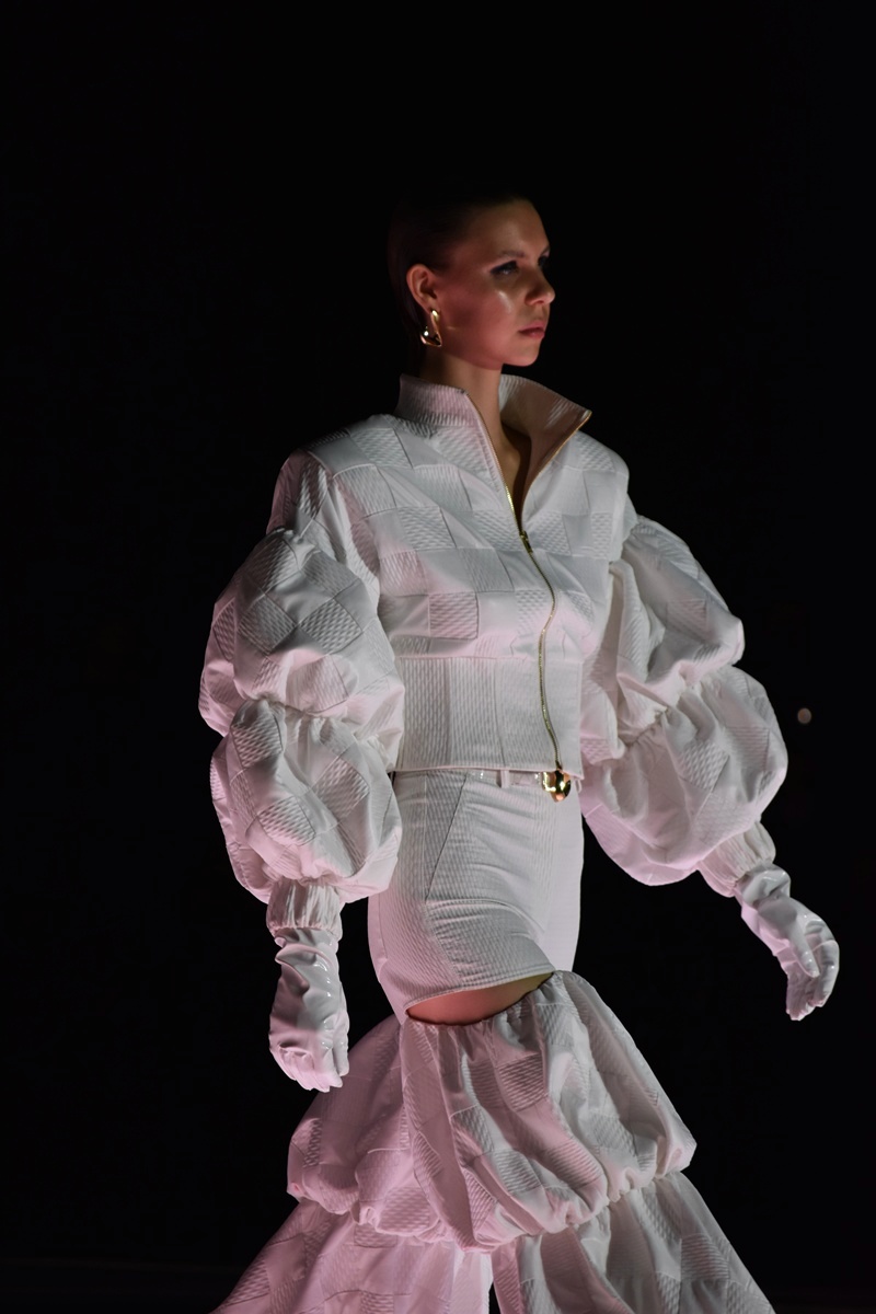 Paris Valtadoros Collection at AFW37 fashion show in Athens, Greece.