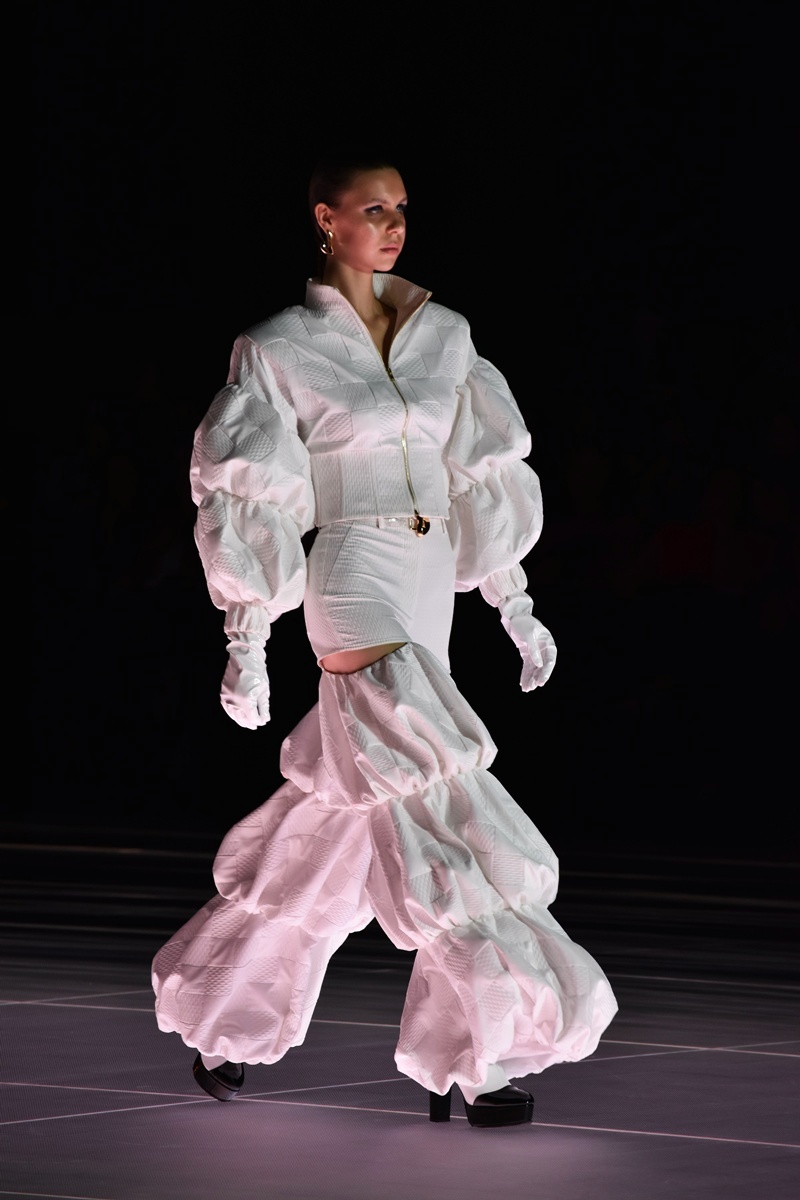 Paris Valtadoros Collection at AFW37 fashion show in Athens, Greece.