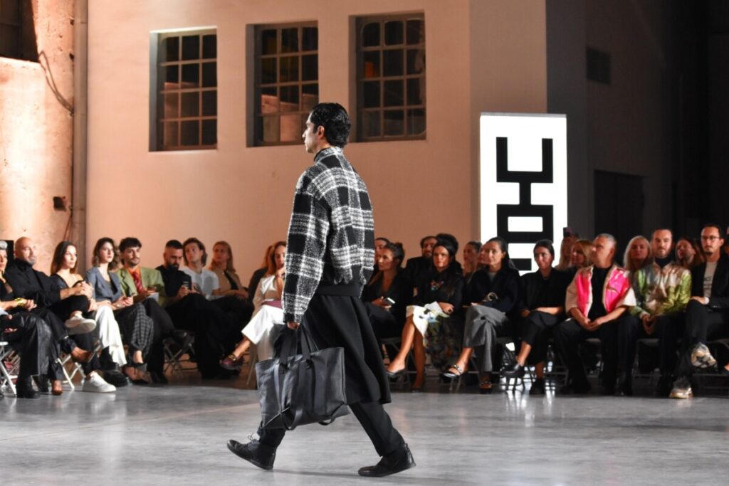 Yiorgos Eleftheriades fashion show during the Athens Fashion Week, 11-17 November 2025, at Kapnergostasio, Athens, Greece.