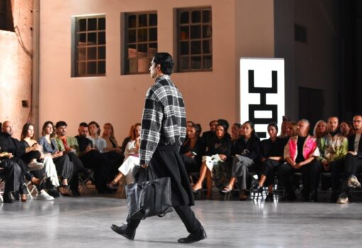 Yiorgos Eleftheriades fashion show during the Athens Fashion Week, 11-17 November 2025, at Kapnergostasio, Athens, Greece.