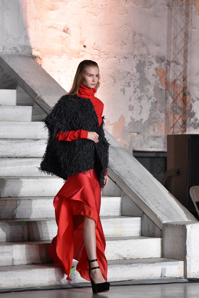 Yiorgos Eleftheriades fashion show during the Athens Fashion Week, 11-17 November 2025, at Kapnergostasio, Athens, Greece.