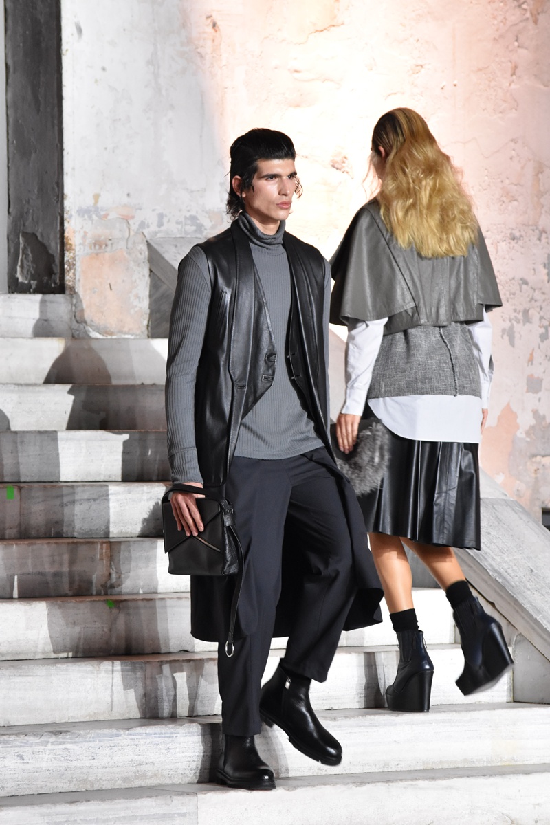 Yiorgos Eleftheriades fashion show during the Athens Fashion Week 11-17 November 2025 at Kapnergostasio, Athens, Greece.