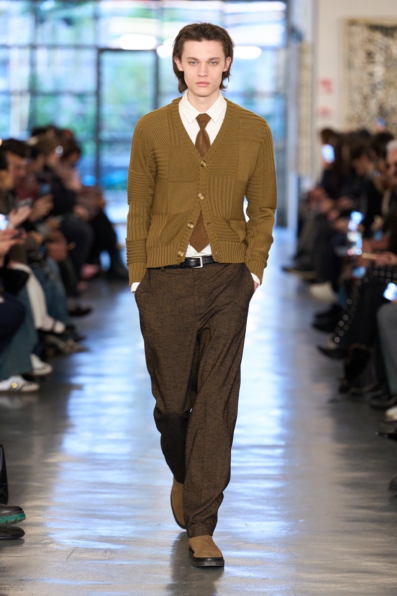 Brown shades, David Catalan Fall Winter 2026 fashion show at Milan Fashion Week 16-20 January 2026.