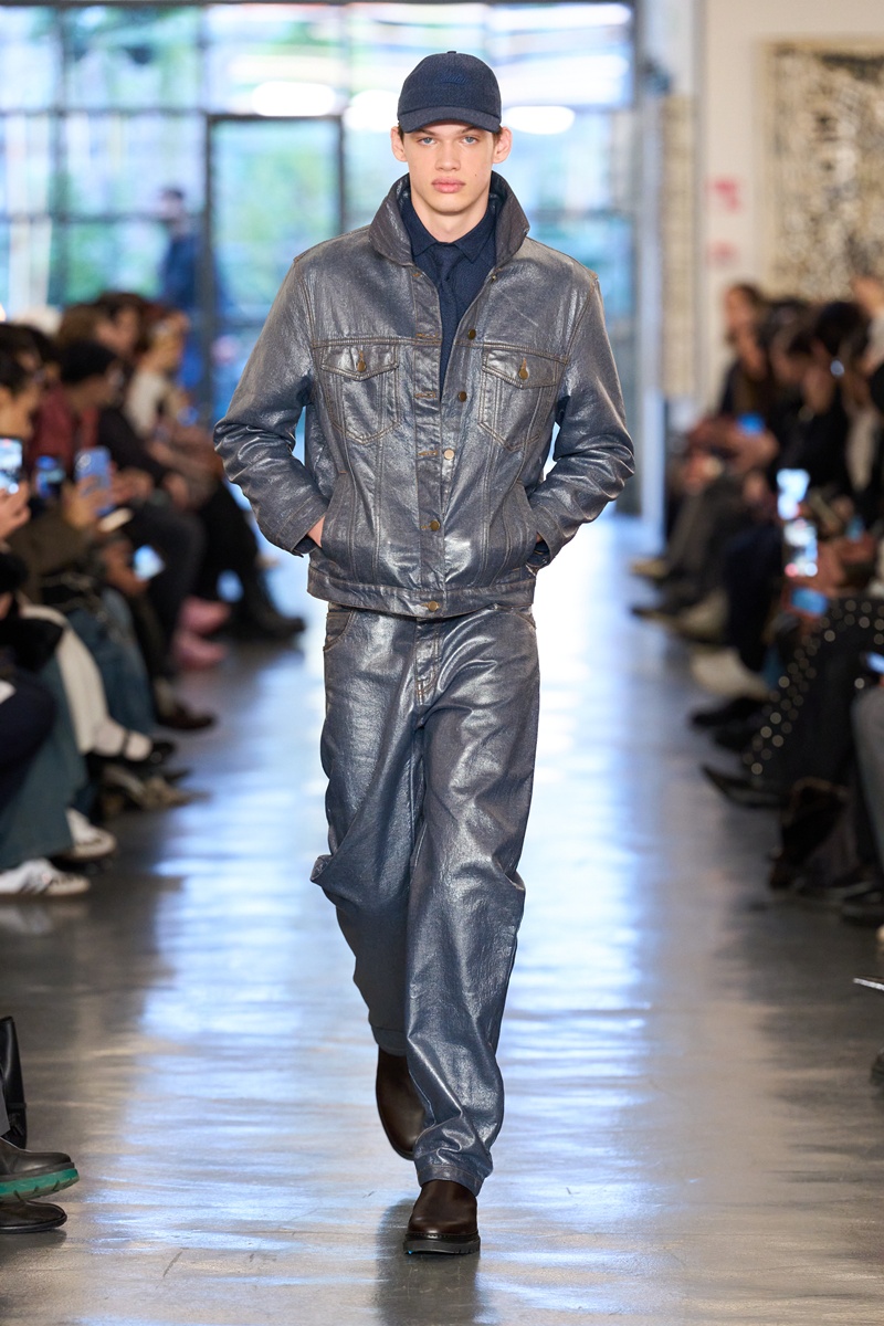 Denim and brown shades, David Catalan Fall Winter 2026 fashion show at Milan Fashion Week 16-20 January 2026.