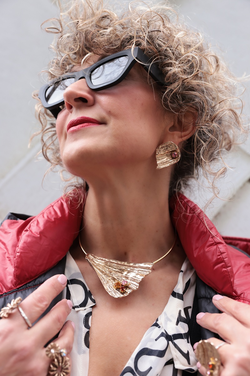 Latest Trends in Jewellery with Tina Kotsoni for street style photography during the London Fashion Week, February 2026.