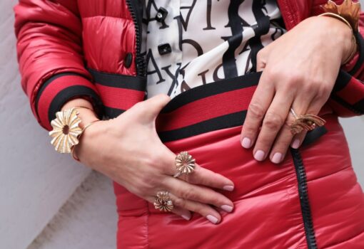 Latest Trends in Jewellery with Tina Kotsoni OSTREA collection at London Fashion Week, February 2026.