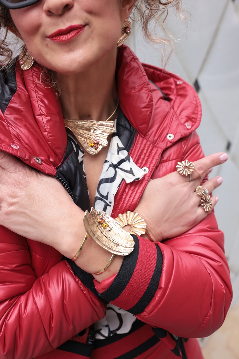Tina Kotsoni OSTREA cuff-bracelets at London Fashion Week, February 2026.